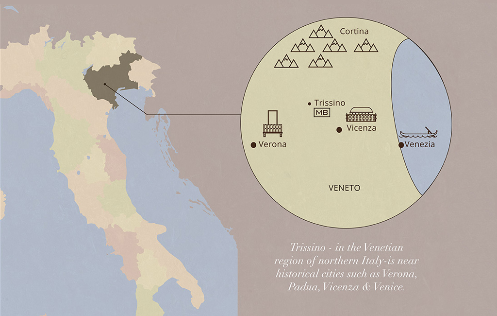 veneto map design